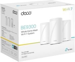 TP-Link Deco BE65 3-pack, BE9300 Mbps, 4 × 2.5 Gbps Portlar, 320 MHz