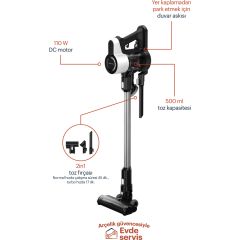 Grundig Vcp 4130 Şarjlı Dik Süpürge