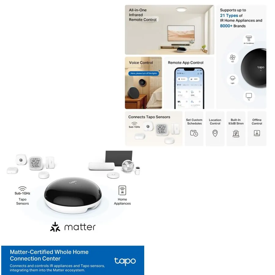 TP-Link Tapo H110 Matter Sertifikalı Akıllı IR IoT Hub