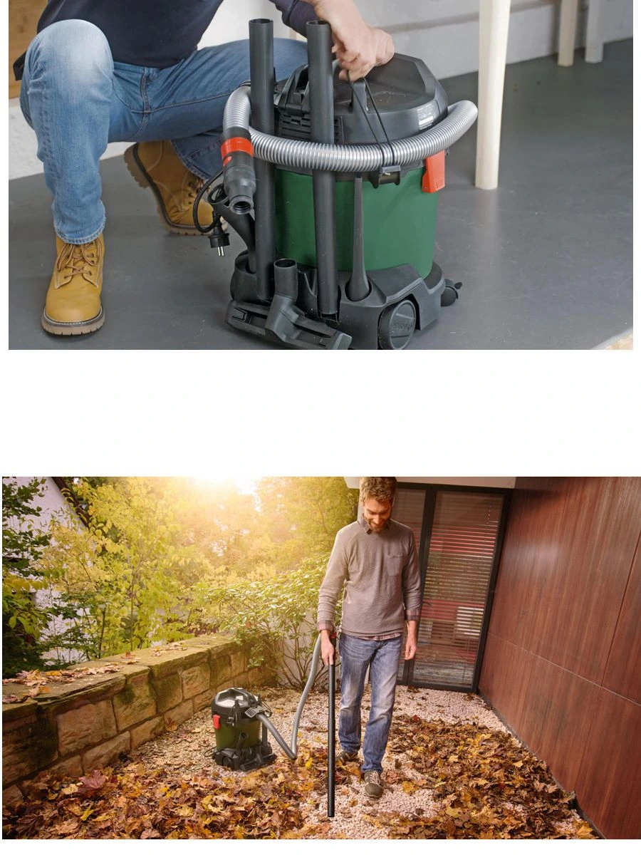 Bosch AdvancedVac 20 1200W 20 litre hazneli ıslak ve kuru elektrikli süpürge ile atölye, garaj ve ev temizliğinde güçlü performans.