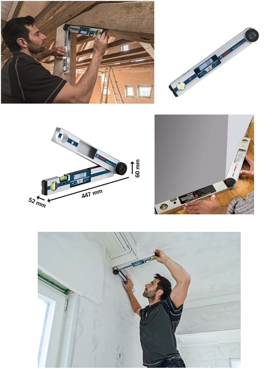 Bosch GAM 220 MF dijital açı ölçer ile hassas açı ve gönye ölçümü