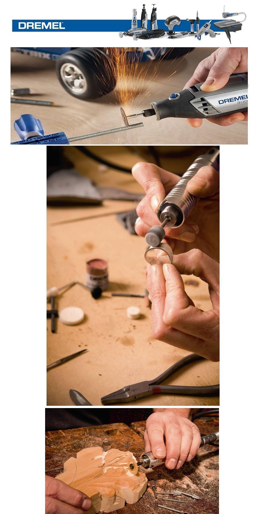 Dremel Fortiflex 9100-21 alet sistemi ile hassas taşlama, oyma ve zımparalama işlemlerinde güçlü ve profesyonel performans