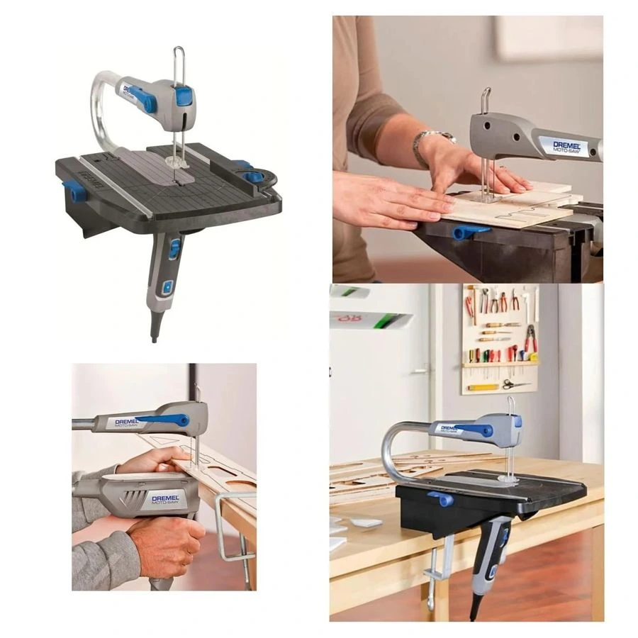 Dremel MS20 Moto Saw 70W tezgahüstü kıl testere dekupaj testere ahşap plastik metal kesim özellikleri