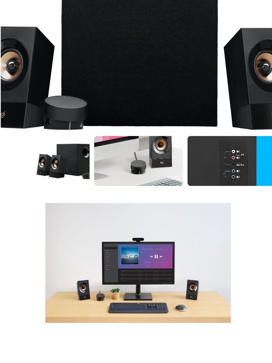 logitech z533 2.1 hoparlör sistemi güçlü bass masaüstü ses sistemi