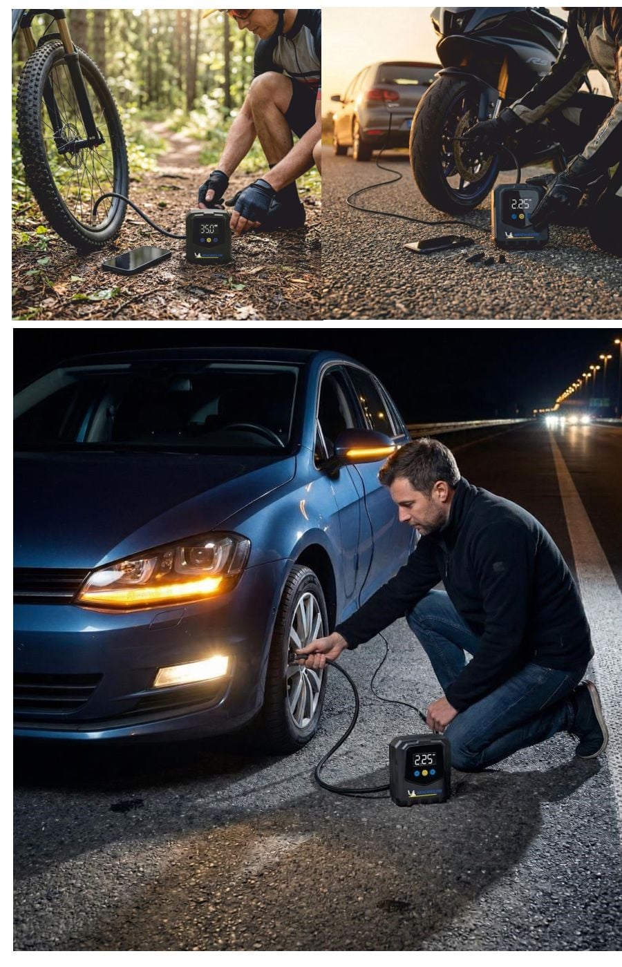 Michelin MC34624 12Volt 120 PSI ayarlanabilir dijital basınç göstergeli hava pompası taşınabilir araç lastik şişirme kompresörü