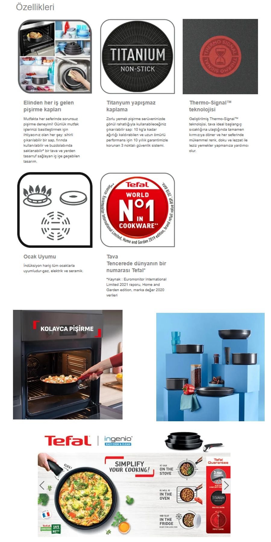 Tefal SimpleCook istiflenebilir tasarım ile mutfakta maksimum yer tasarrufu ve düzenli kullanım avantajı