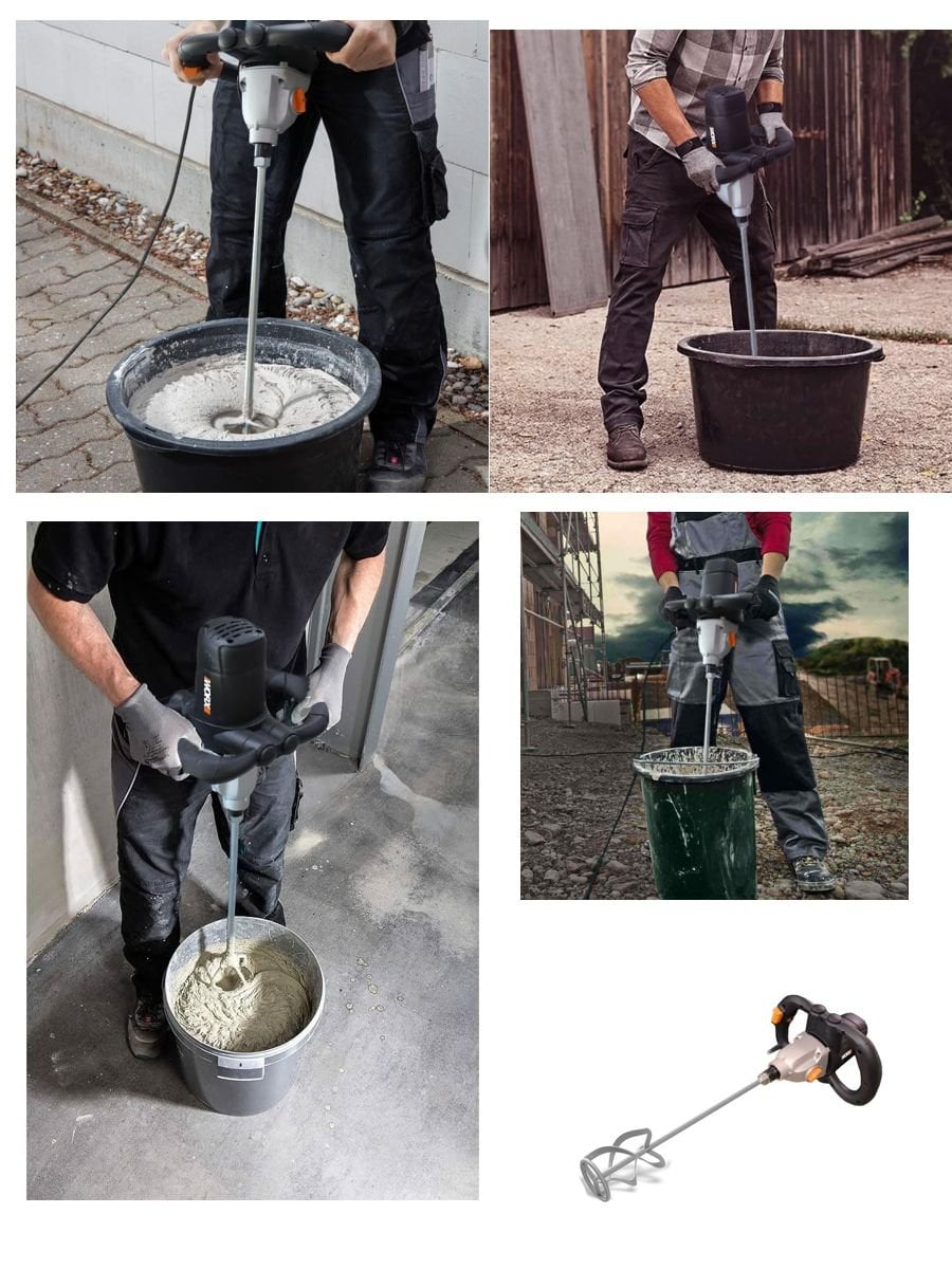 WORX WX598 1600 Watt 160 mm profesyonel 2 vitesli devir ayarlı karıştırıcı