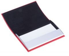 İsme Özel Kırmızı Tek Kapaklı Kartvizitlik