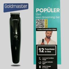 Goldmaster GM-9108 Popüler 12'si 1 Arada Tıraş Makinesi