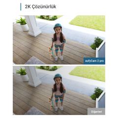 Anker Eufy Security Eufycam 2 Pro Kablosuz Akıllı Güvenlik ve 2K Kamera Sistemi 2 Kamera 1 Ana Ünite Kiti - T8851
