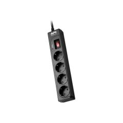 APC by Schneider Electric P43B-RS 4'lü Akım Korumalı Priz Siyah