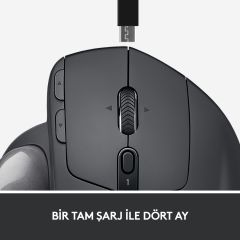 Logitech MX Ergo Kablosuz Trackball Mouse Siyah