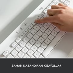 Logitech Signature K650 Tam Boyutlu Kablosuz Türkçe Q Klavye - Beyaz