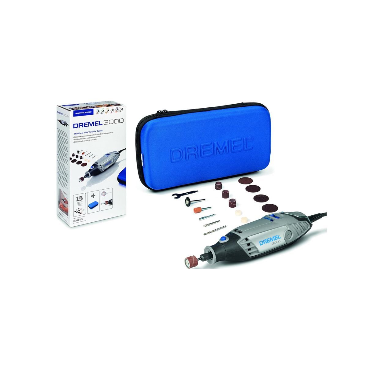 Dremel 3000 130 W 15 Aksesuarlı Çok Amaçlı El Motoru