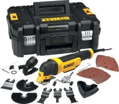 Dewalt DWE315KT-QS 300Watt Çok Amaçlı Zımparalama, Kesme Ve Raspalama Aleti