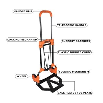 BLACK+DECKER BH200 65 kg Kapasiteli Katlanır El Arabası