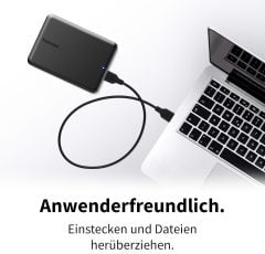 Toshiba Canvio Partner 2 TB taşınabilir 2,5 inç harici HDD, USB 3.2 Gen 1, Mac ve Windows HDTB520EK3AB