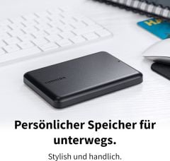 Toshiba Canvio Partner 2 TB taşınabilir 2,5 inç harici HDD, USB 3.2 Gen 1, Mac ve Windows HDTB520EK3AB