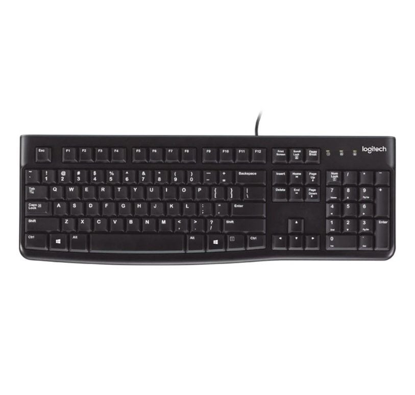 Logitech K120 Kablolu Q Klavye | Dayanıklı ve Sessiz Tuşlar | Ofis ve Ev