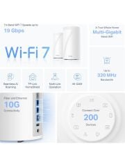 TP-Link Deco BE85 (1-Pack) | Wi-Fi 7 Mesh Sistemi | BE19000 Mbps