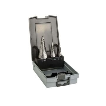 Bosch 3 Parçalı HSS Kademeli Matkap Ucu Seti 4-12 / 4-20 / 6-30 mm