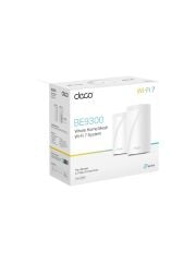 TP-Link Deco BE65 (2-Pack)  Wi-Fi 7 Mesh Sistemi  BE9300 Mbps  Fiber Uyumlu  Üç Bant  AI-Roaming  2.5 Gbps Port  6 GHz  200 Cihaz