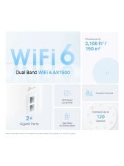 TP-Link Deco X10 2’li Paket AX1500 Mesh Wi-Fi | 360 m² Kapsama