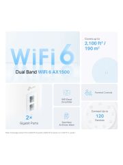 TP-Link Deco X10 2’li Paket AX1500 Mesh Wi-Fi | 360 m² Kapsama