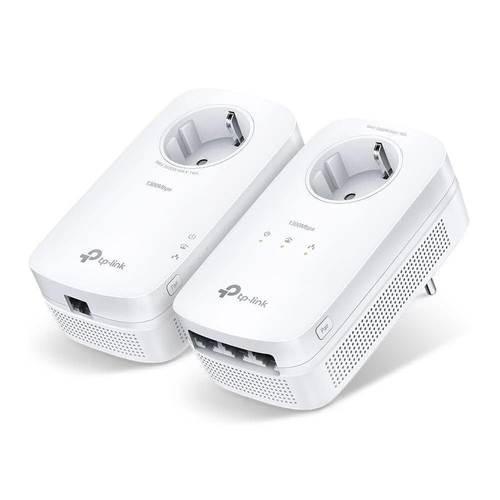 TP-Link TL-PA8033P KIT AV1300 Powerline Adaptör | Priz Soketli | Gigabit