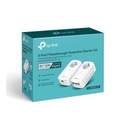 TP-Link TL-PA8033P KIT AV1300 Powerline Adaptör | Priz Soketli | Gigabit
