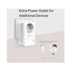 TP-Link TL-PA7017P KIT AV1000 Gigabit Powerline Adaptör | Priz Soketli | Stabil Bağlantı