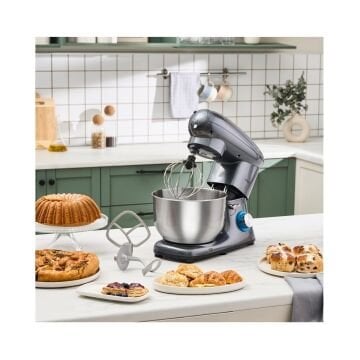 Karaca Multichef Stand Mikser 1900W 5.5 Litre Antrasit | Kıyma Aparatlı Mutfak Şefi