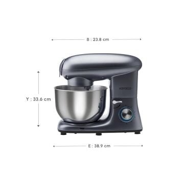 Karaca Multichef 1900 W 5,5 L Antrasit Kıyma Aparatlı Stand Mikser