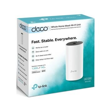 TP-Link Deco M4 Tekli Paket AC1200 Gigabit Çift Bant Mesh Wi-Fi Sistemi