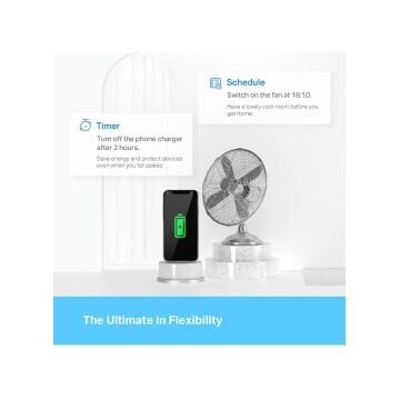 TP-Link Tapo P110 Mini Akıllı Wi-Fi Priz Enerji İzleme | Uzaktan Kontrol ve Alexa Uyumlu