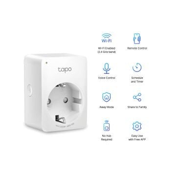 TP-Link Tapo P100 Akıllı Mini Wi-Fi Priz Uzaktan Kontrollü