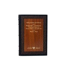İsme Özel Ahşap Defter ve Roller Kalem Seti