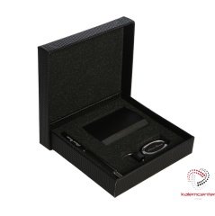 İsme Özel Black 3'lü Set (Kalem+Kartvizitlik+Anahtarlık)