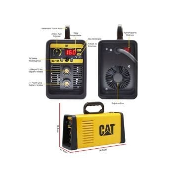 CAT DZ161 TIG LIFT / MMA Çanta Tipi Profesyonel Dijital İnverter Kaynak Makinesi 160 Amper