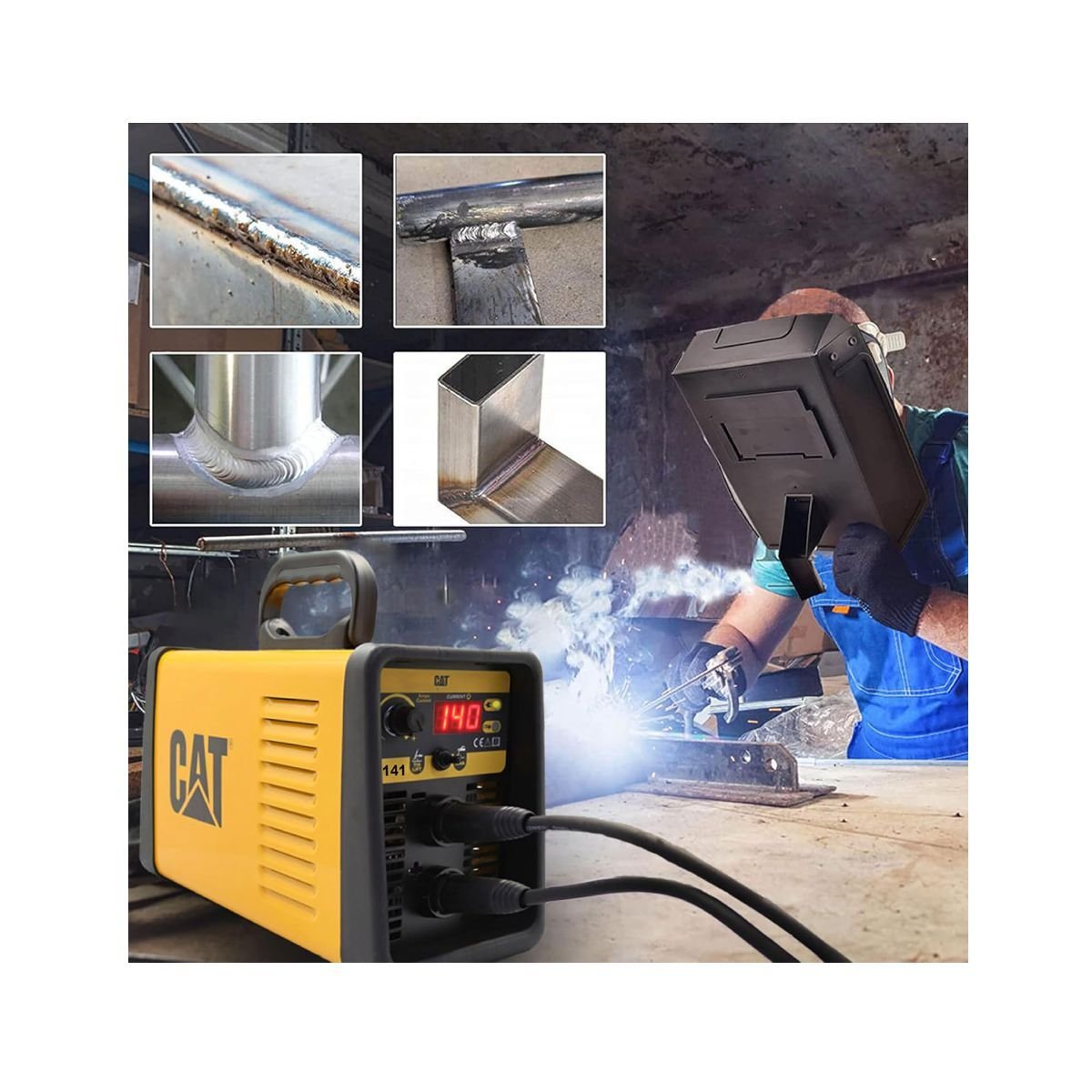 CAT DZ141 140 Amper TIG Lift/MMA Çanta Tipi Dijital İnverter Kaynak Makinesi