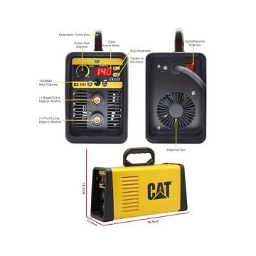 CAT DZ141 140 Amper TIG LIFT / MMA Çanta Tipi Dijital İnverter Kaynak Makinesi