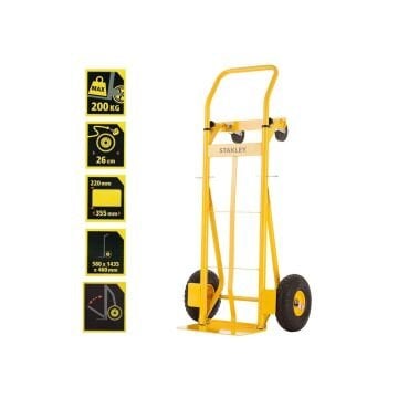 Stanley MT520 150/200Kg Endüstriyel Çok Fonksiyonlu El Arabası