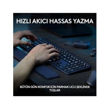 Logitech MX Keys S Kablosuz Türkçe Q Klavye