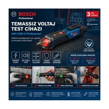 Bosch GVD 1000-17 Professional Temassız Voltaj Test Cihazı
