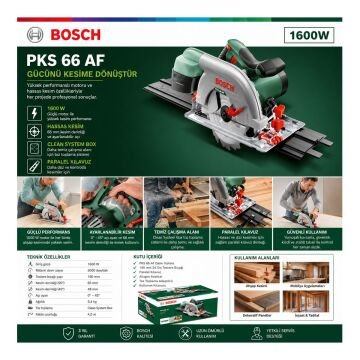 Bosch PKS 66 AF 1600 W Daire Testere