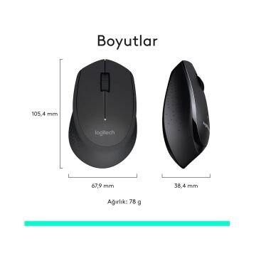 Logitech MK345 Kablosuz Türkçe Q Klavye ve Mouse Seti