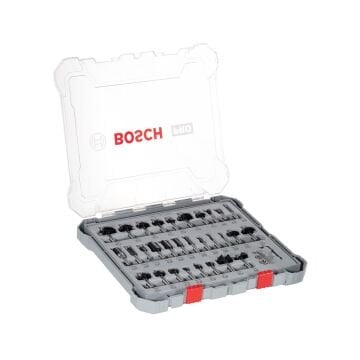 Bosch PRO 6 mm Şaftlı 30 Parça Karışık Freze Ucu Seti