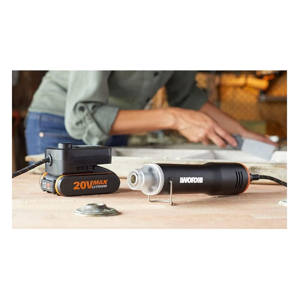 Worx WX743.9 MakerX 20 V Sıcak Hava Tabancası