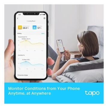 TP-Link Tapo T315 Akıllı Sıcaklık ve Nem Monitörü | LCD Ekranlı