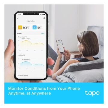 TP-Link Tapo T315 LCD Ekranlı Akıllı Sıcaklık ve Nem Monitörü